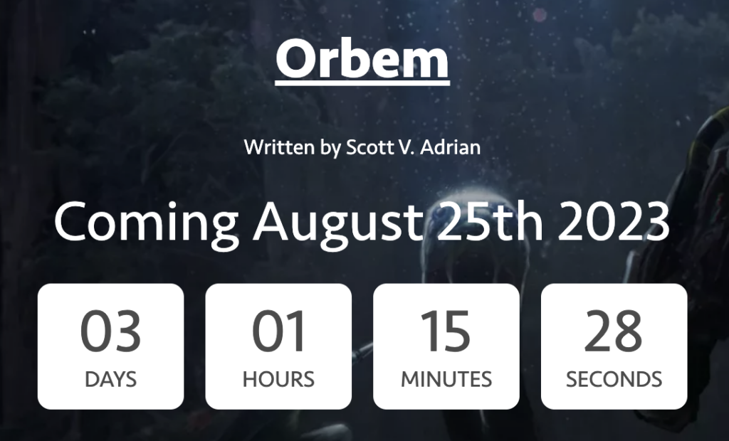 Orbem countdown screenshot.